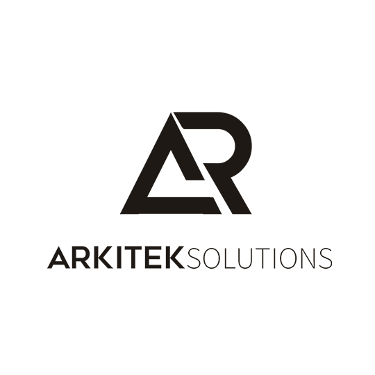 Logo of Arkitek Solutions featuring stylized 'AR' initials and the company name below.