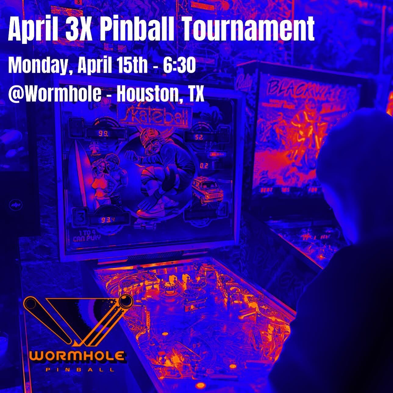 Wormhole 3X = Your Monday Super Jackpot!  If you can&rsquo;t make it out, tune in on Twitch (whenever Jamie &amp; Donovan get eliminated - most likely sooner than later lol) #pinball #ifpa #tournament