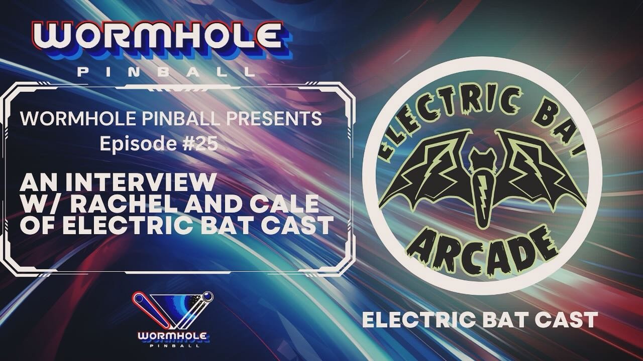 Cale and Rachel of the @electricbatarcade sit down and talk to us about the day-to-day of running the arcade, tales from the road at Marco, and so much more.  Very entertaining night having these two bats in the Wormhole - thanks guys! 🦇 🦇 Check it