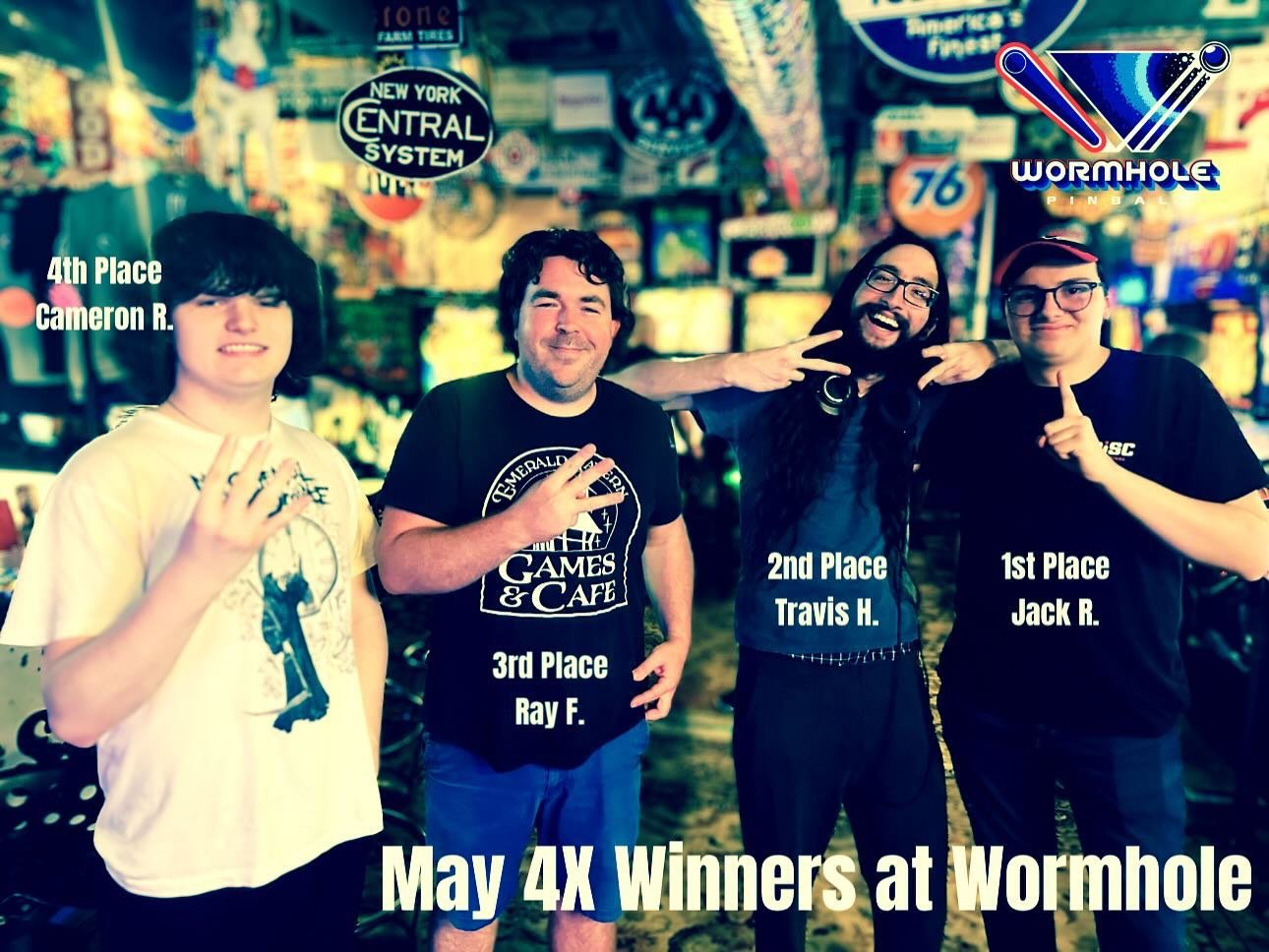 Our May 4X winners!  Take a bow boys