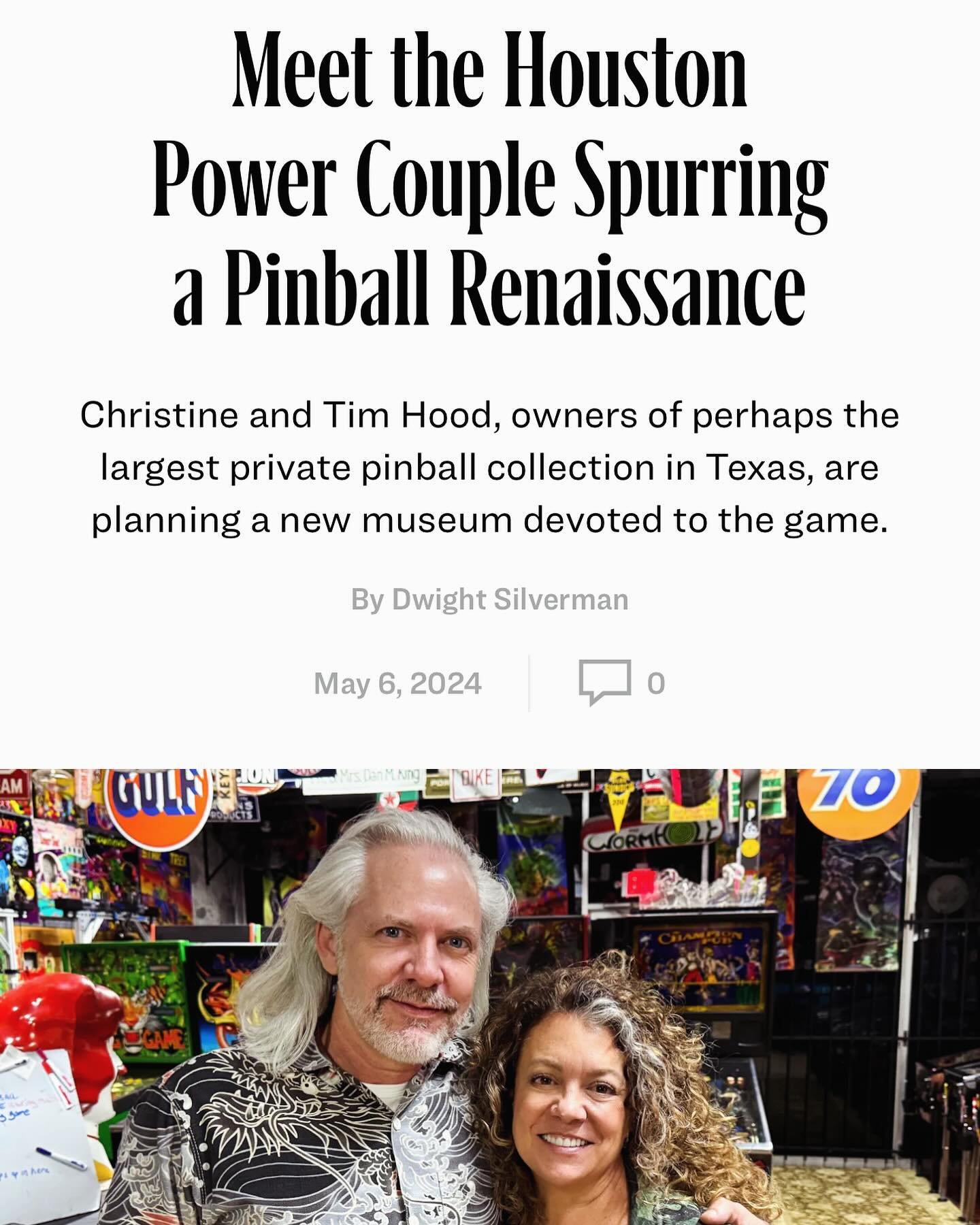 Be sure to check our latest article in @texasmonthly about the Hoods, Wormhole, and the future!!!
https://www.texasmonthly.com/arts-entertainment/underground-pinball-den-houston-museum/