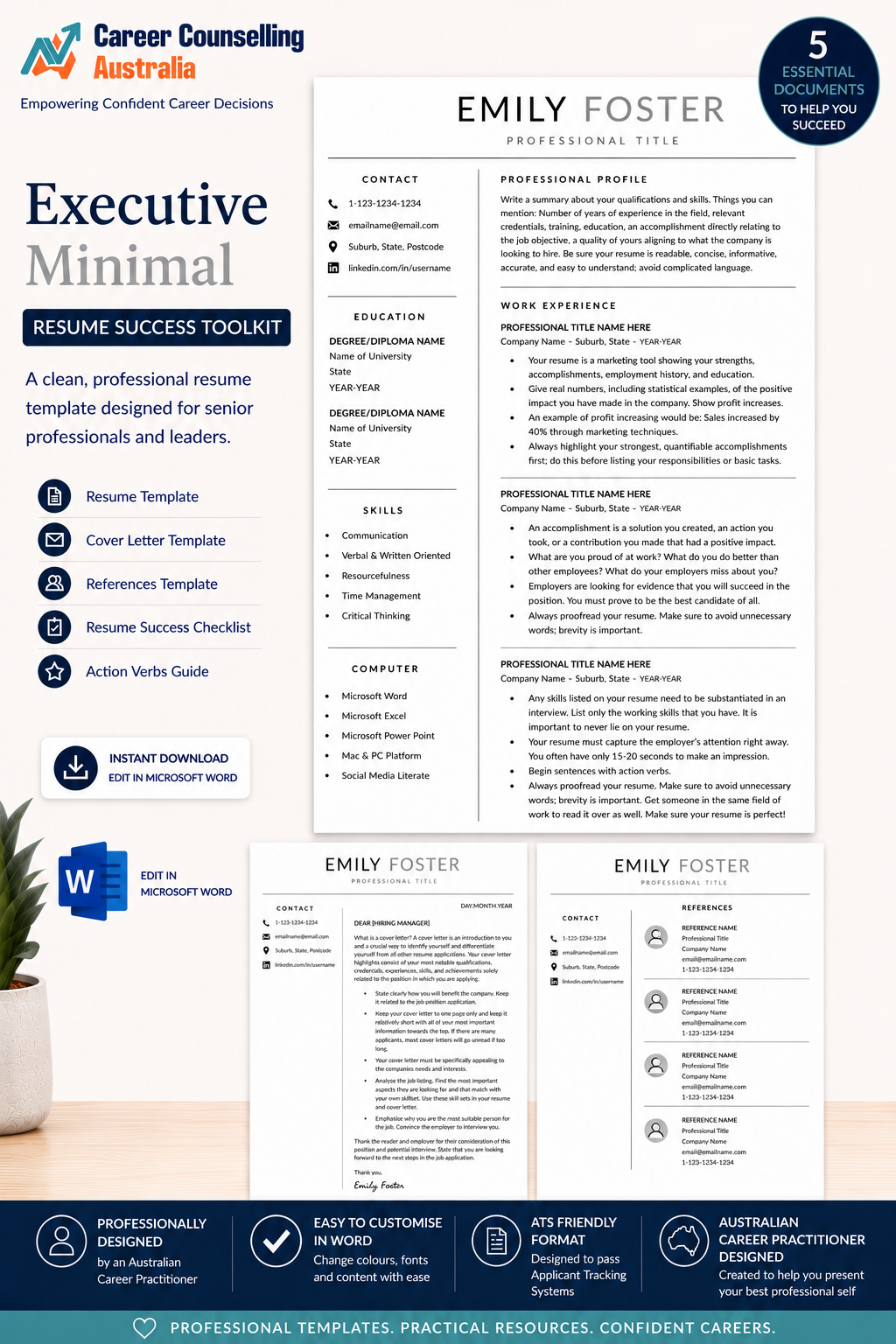 Resume Success Toolkit – Executive Minimal