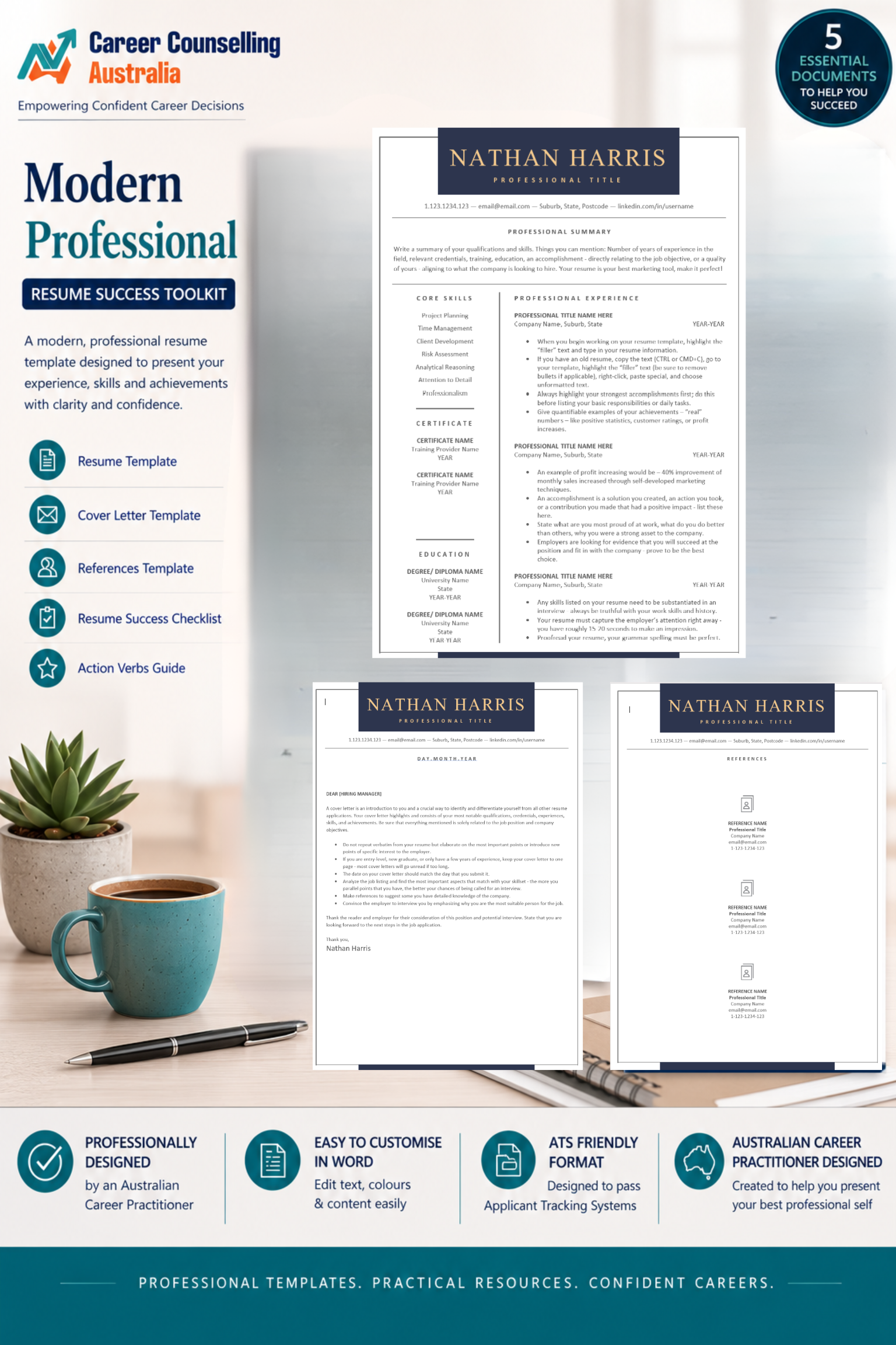 Resume Success Toolkit – Modern Professional