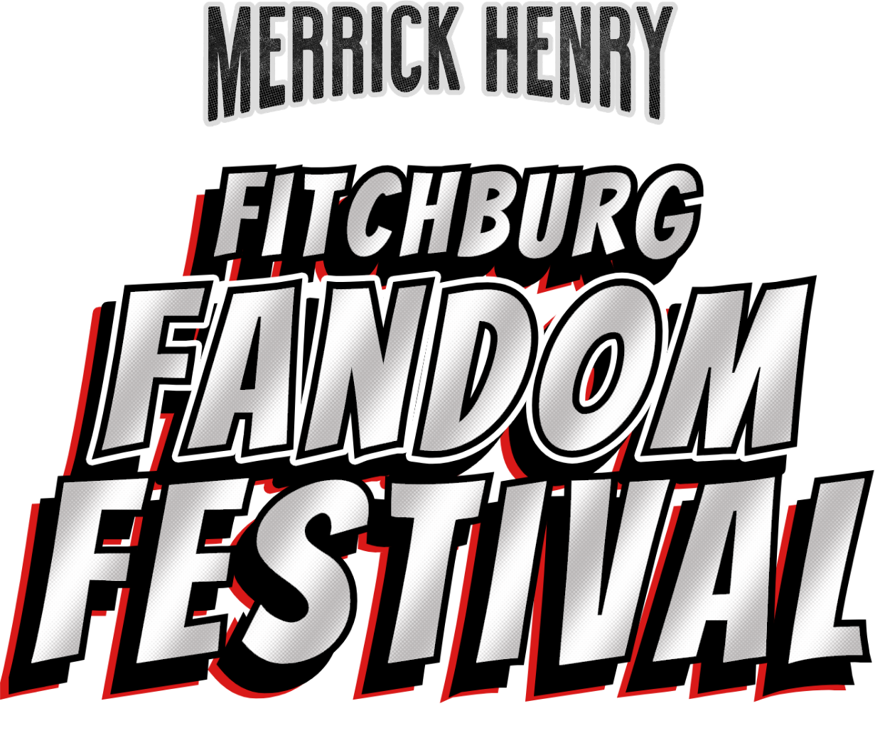 Merrick Henry presents "Fitchburg Fandom Festival: The Neuro-Spidey Friendly Convention" in big comic font