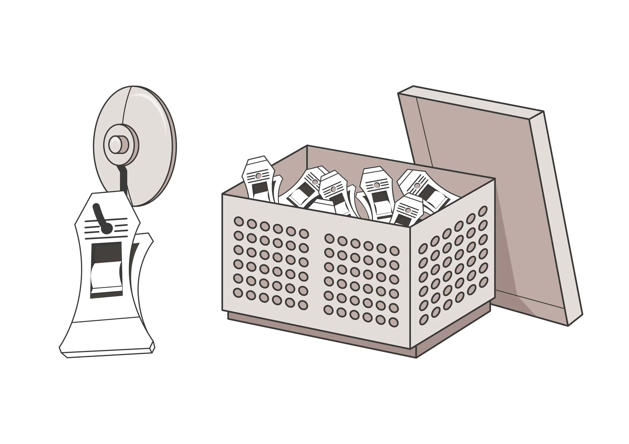 dessins vectoriels ventouse + box