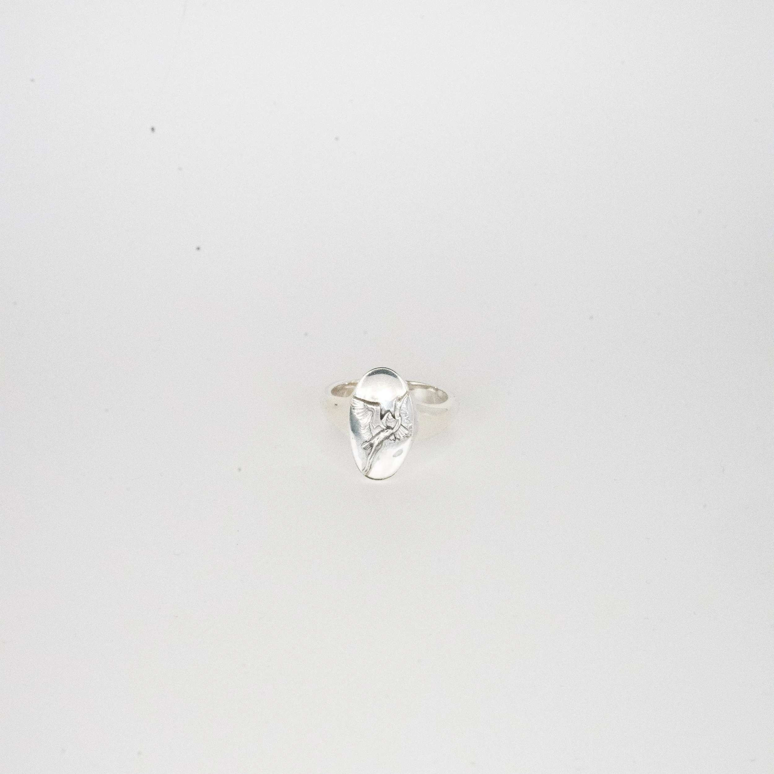 Heron Signet Ring