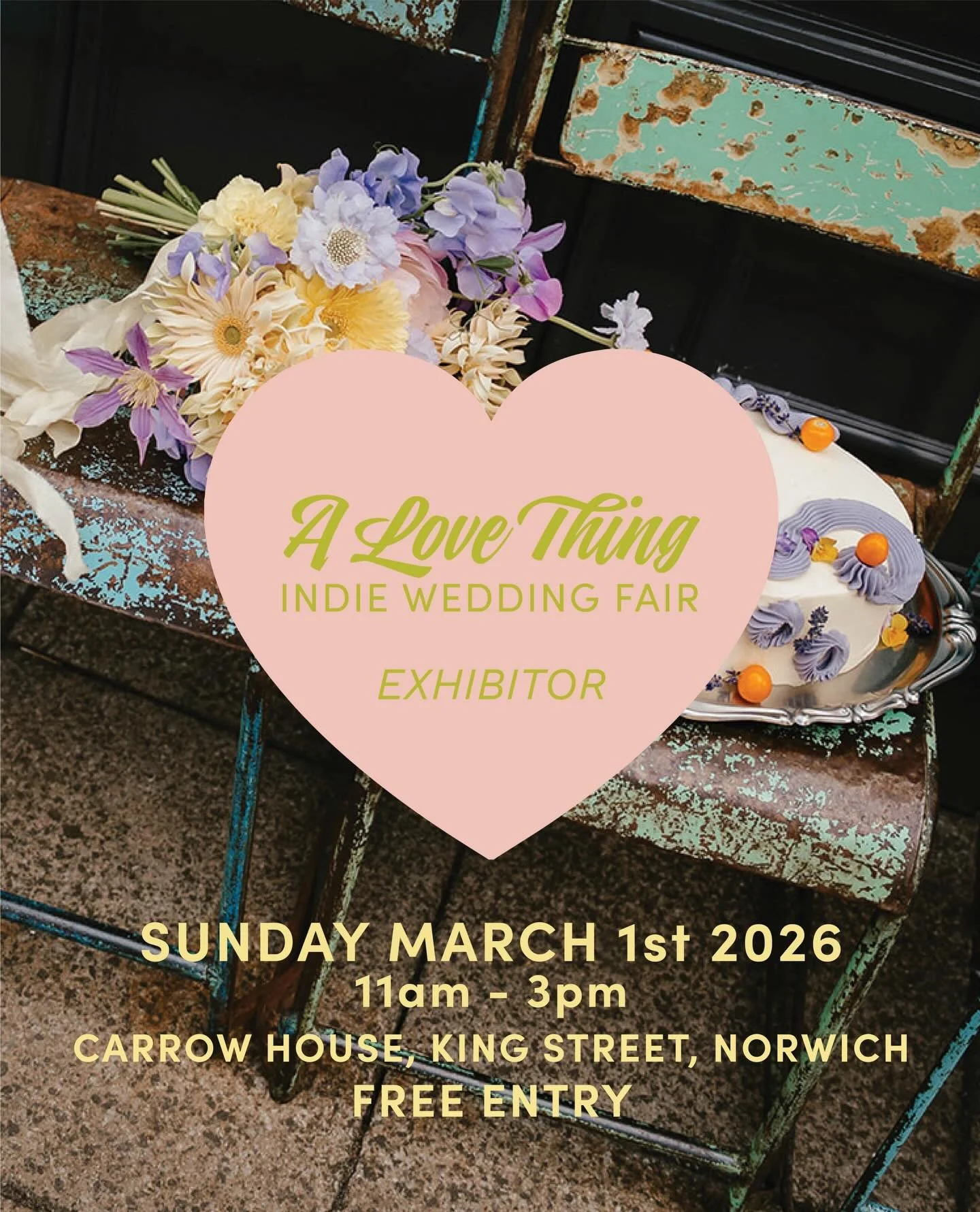 Super excited be exhibiting at @alovethingwedding 1st March at @carrowhouseweddings in Norwich. 

Come meet me to chat all things decor, styling, signage and just anything wedding tbh, I&rsquo;m your gal 🤩👌🏻

Ran by my brilliant wedding buddy @ili