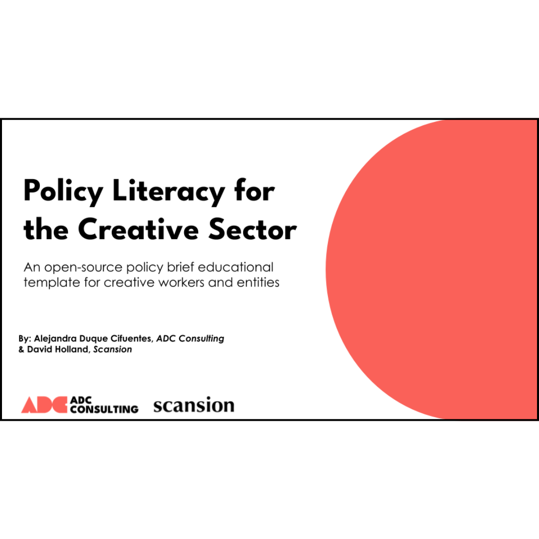 Policy Literacy for the Creative Sector 