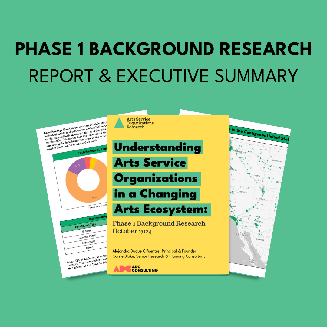 A light green graphic titled "Phase 1 Background Research" in black text with screenshots of three pages below.