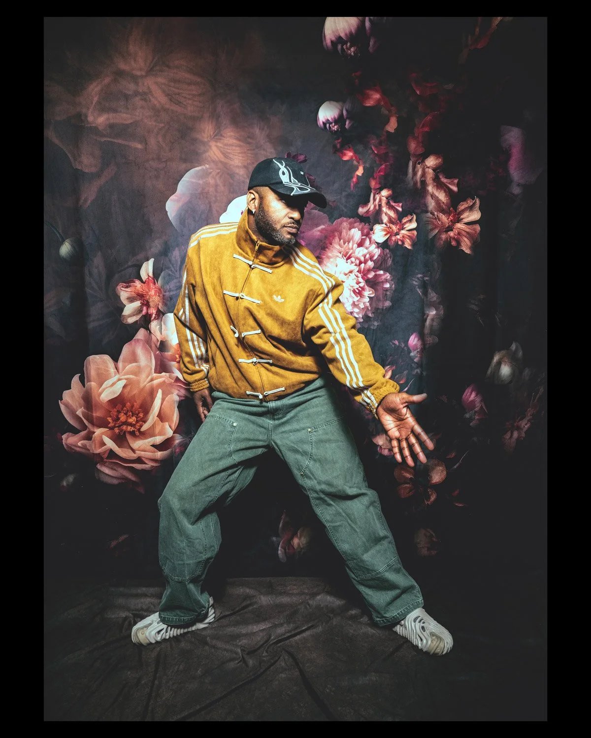 Superbe photo en mouvement d'une danseur en studio, réalisée par Sonia Bel Hadj Brahim