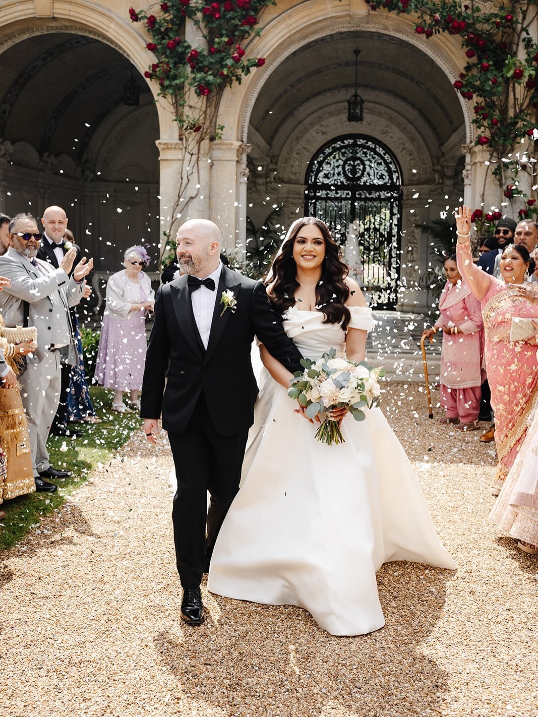Introducing the beautiful newlyweds, Talisa &amp; Simon 🤍✨

Wedding Planning &amp; Coordinator @_pristineevents_
Venue @northmymmspark
Photography @annabeth.photos
Decor @shagunweddingsuk
Flowers @ew_floral_Itd
Dress @serendipitybrides
Make up @_ani