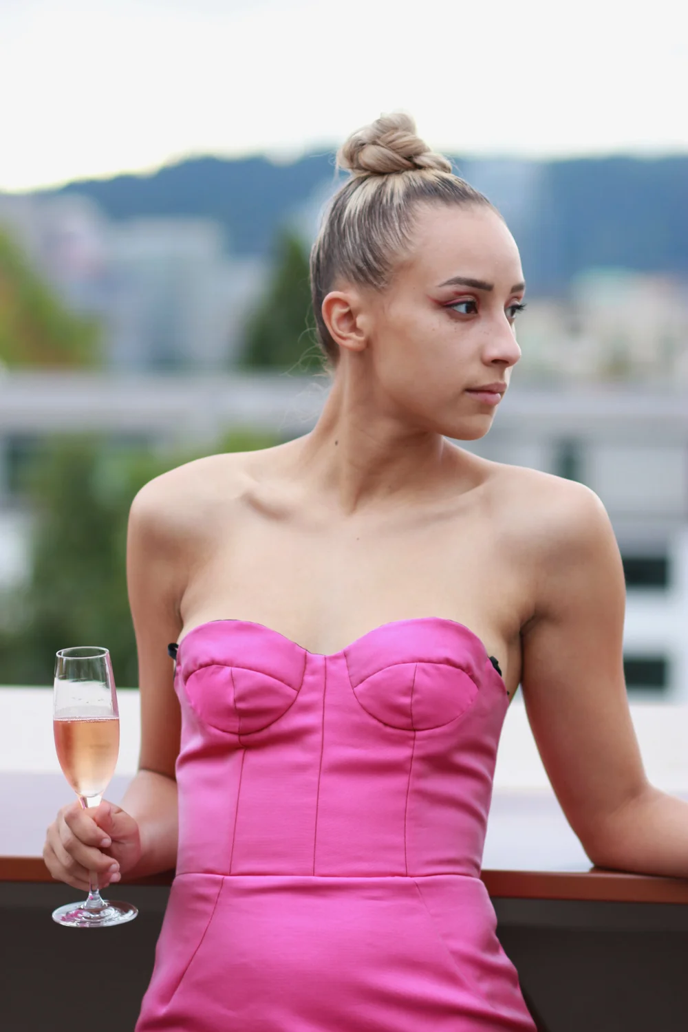 Cocktail Dress in Fuchsia