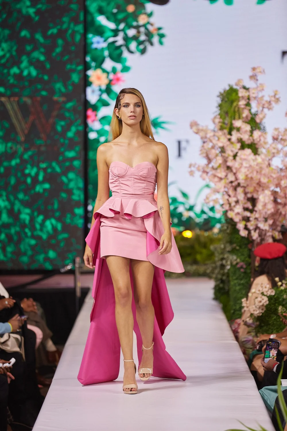 Pink Bodice and Overskirt