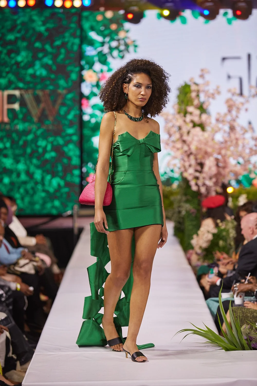 Green Bow Gown