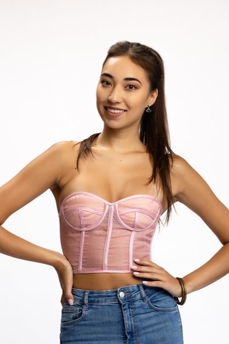 Pink Bustier Top