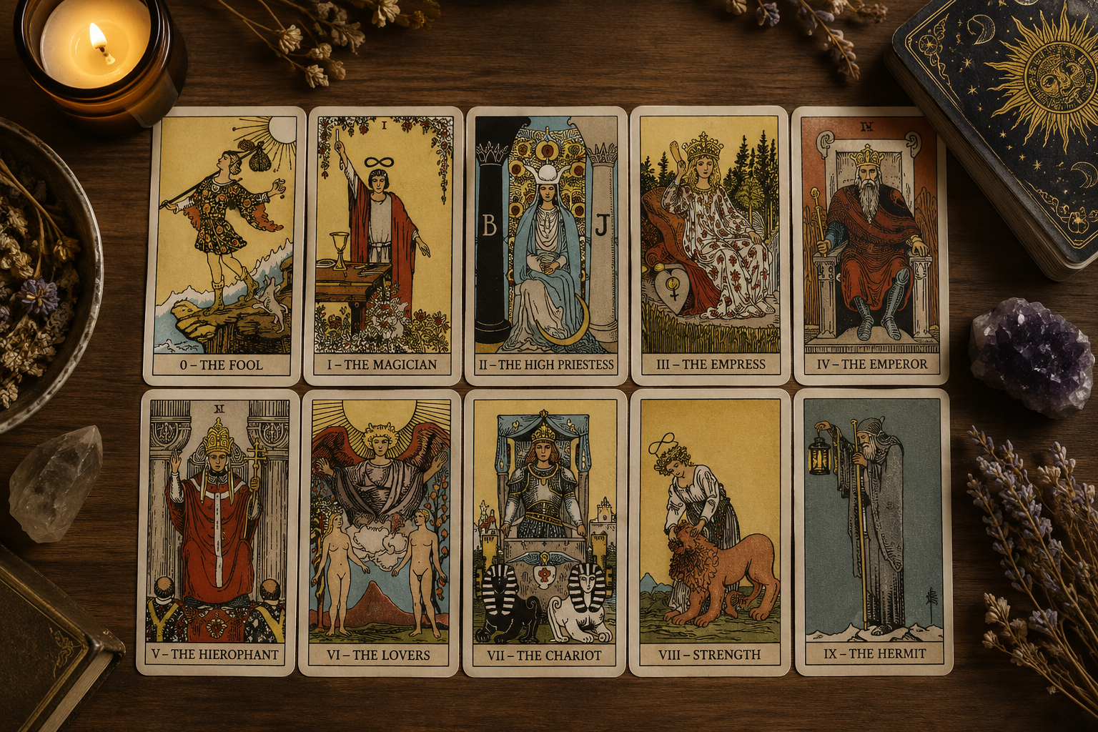 Major Arcana Cards and their Meanings: