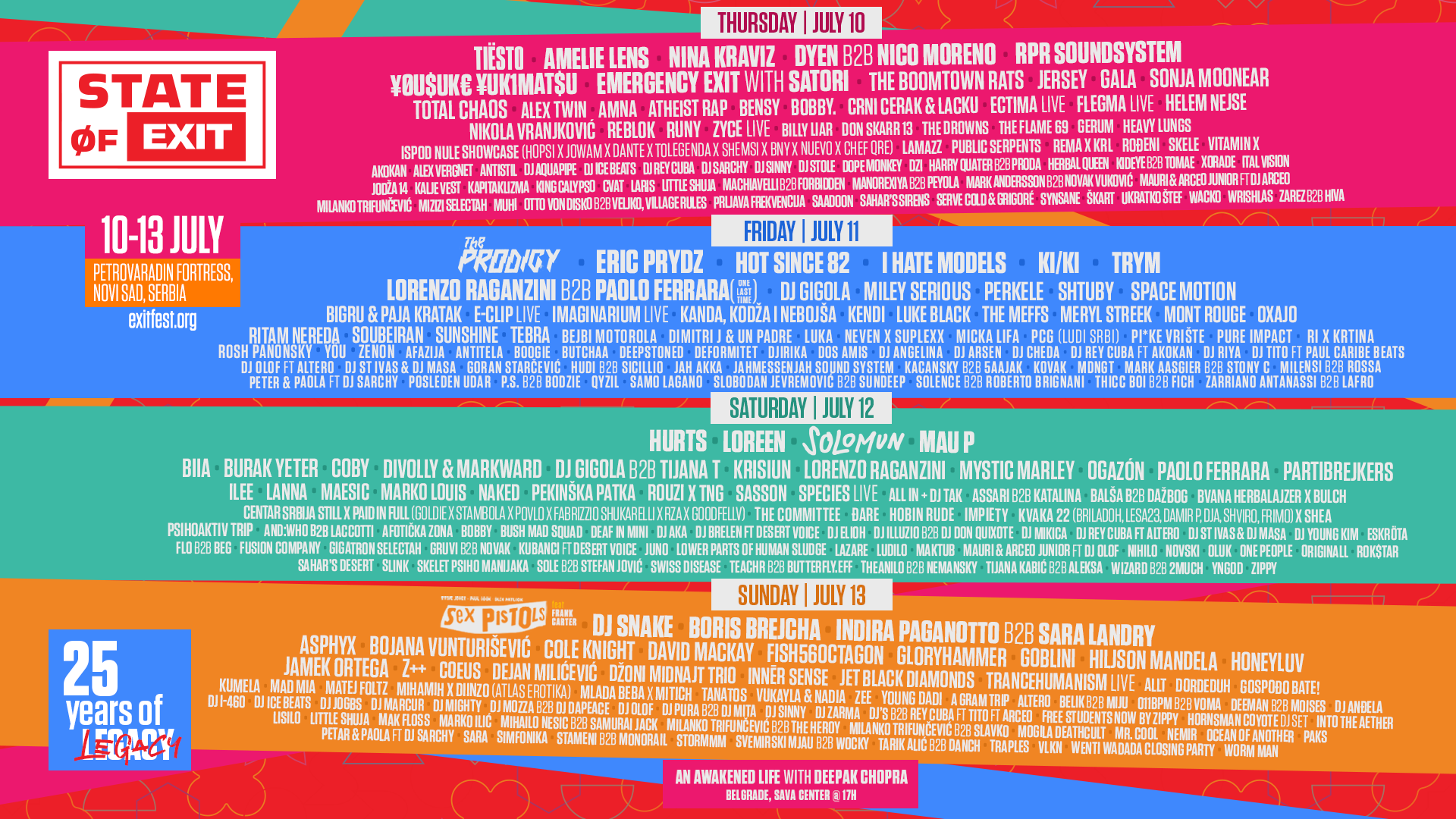 Lineup artwork