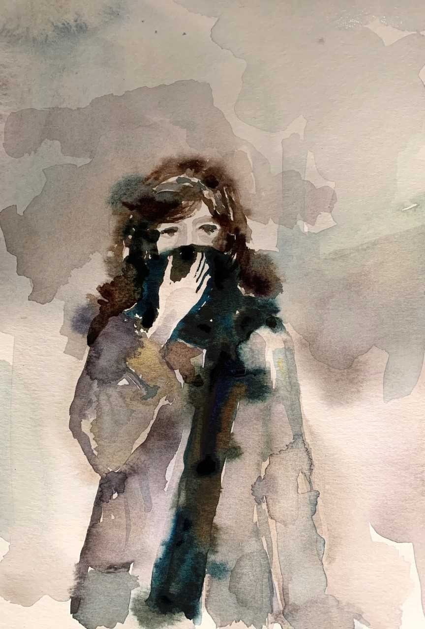 Watercolour on paper, 6x9