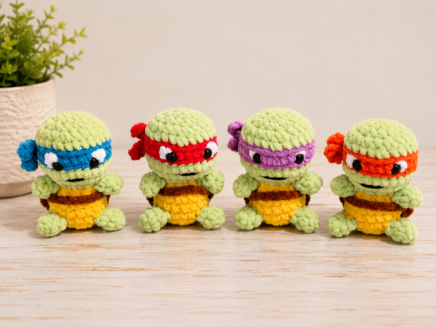 Teenage Mutant Ninja Turtle Crochet Plushies
