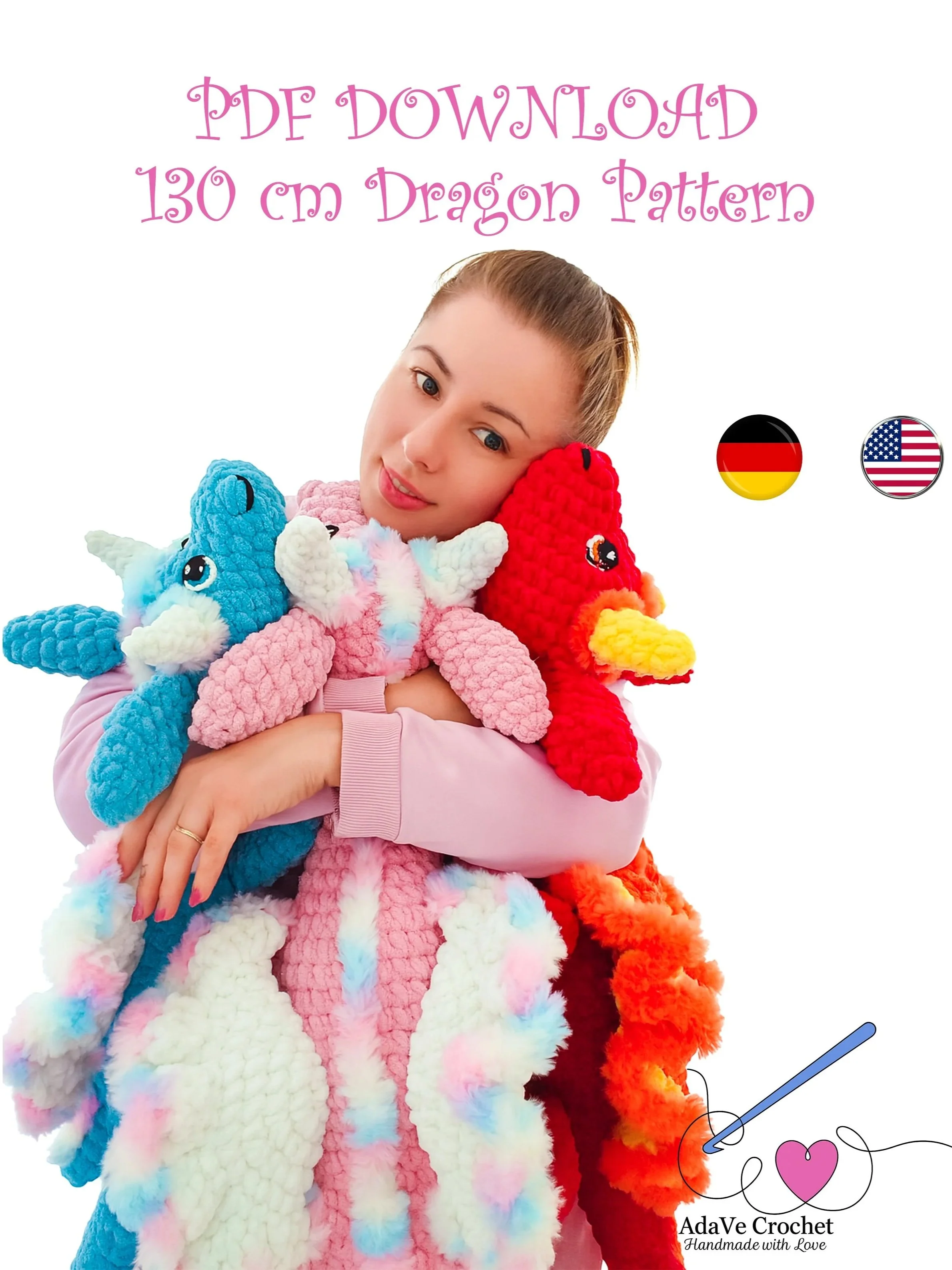 Magic Cute Dragon Pattern