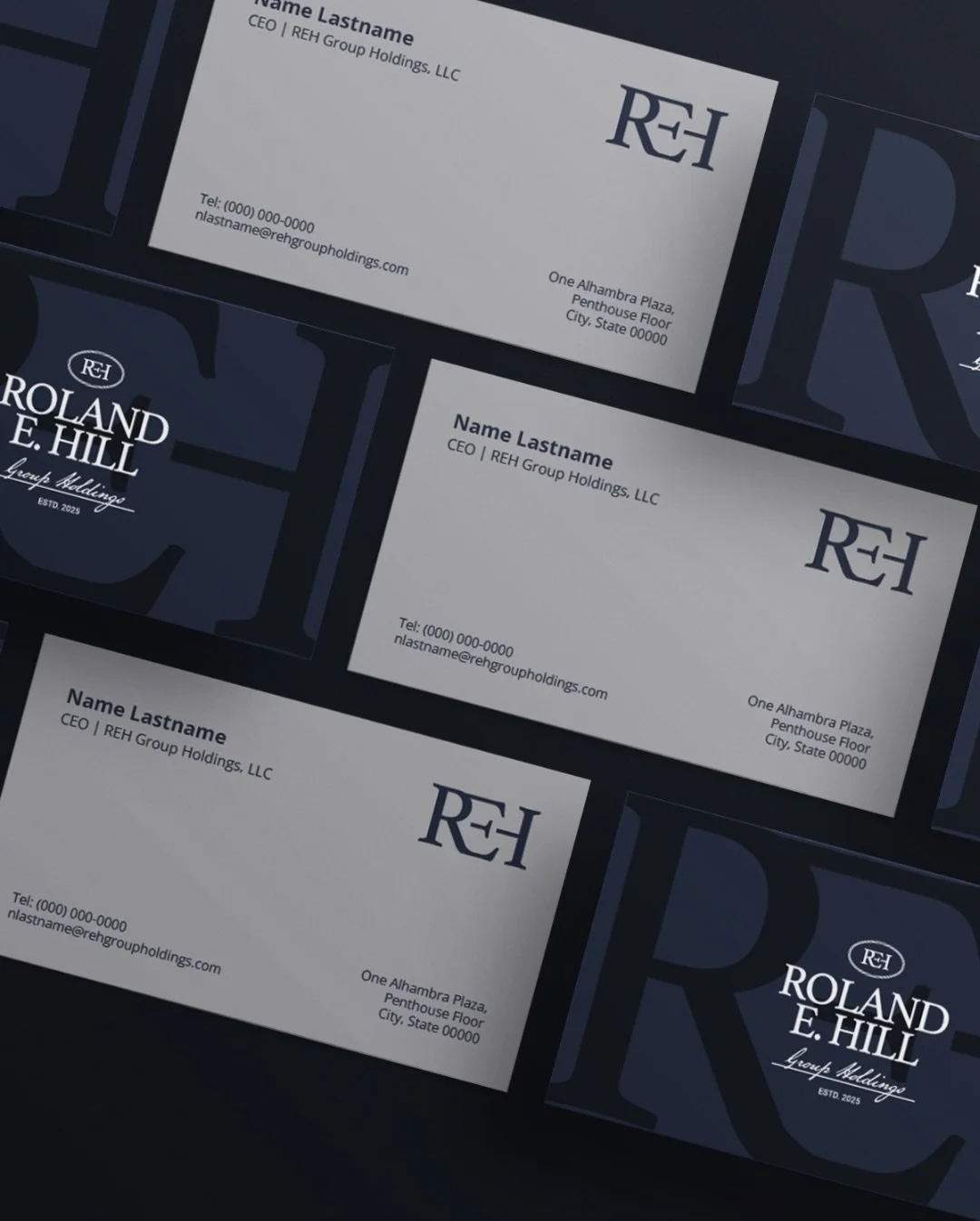 Strong brands perform across every touchpoint.

For REH Group Holdings, we created a corporate identity system designed to scale across business cards, corporate stationery, and branded merchandise.

The REH monogram reinforces credibility, leadershi