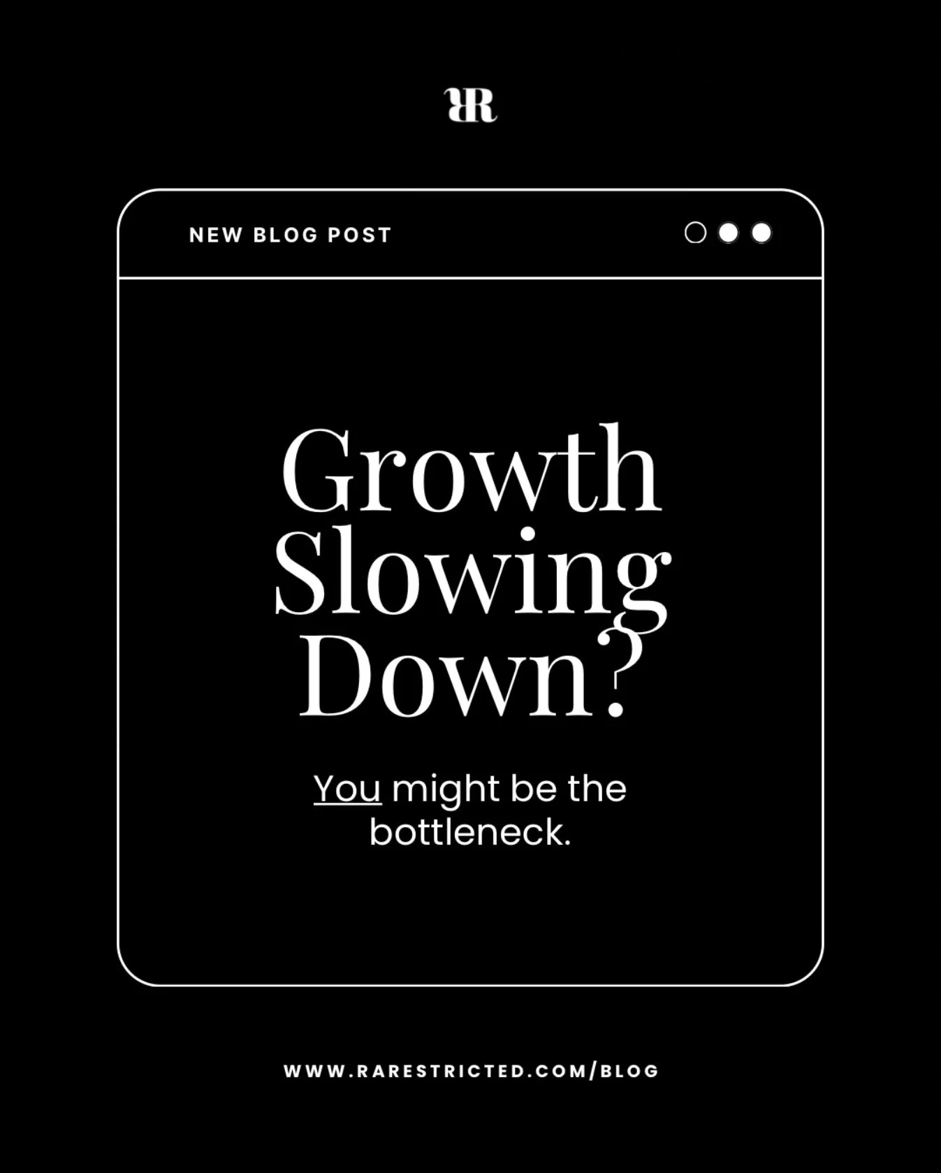 Most businesses don&rsquo;t have a growth problem. They have a decision bottleneck.

When every key move depends on the founder, marketing slows down, sales stall, and teams hesitate.

This isn&rsquo;t about leadership. It&rsquo;s about operational s