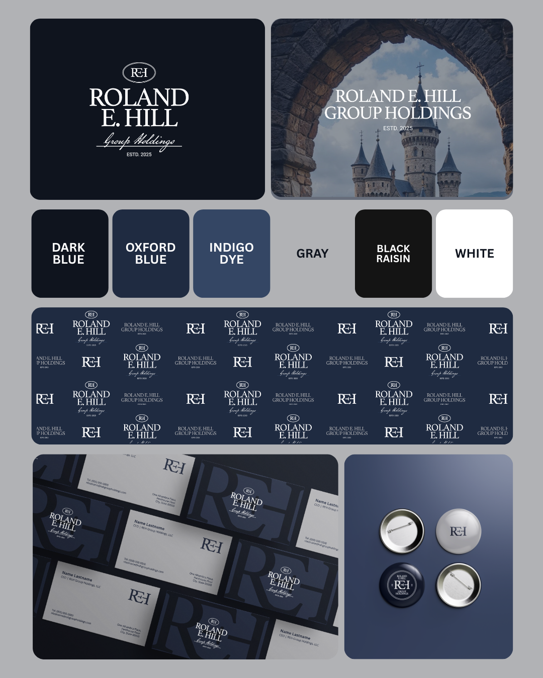 REH Group Holdings Brand Identity | Corporate Holdings and Executive Business Brand