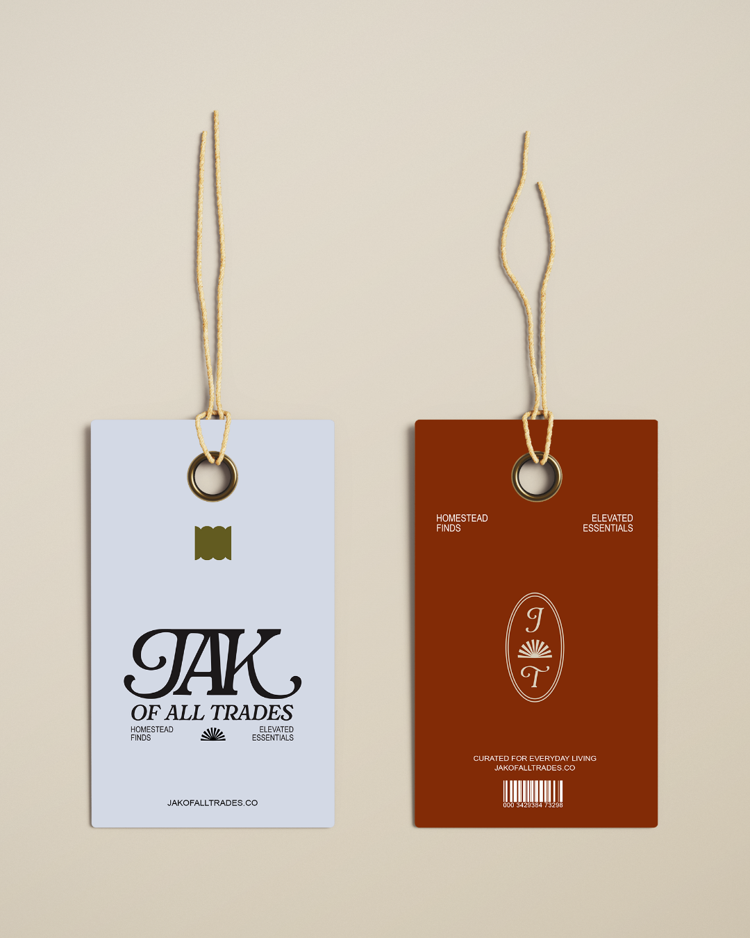 JAK of All Trades Brand Identity | Elevated Home Goods and Lifestyle Brand - Label Design