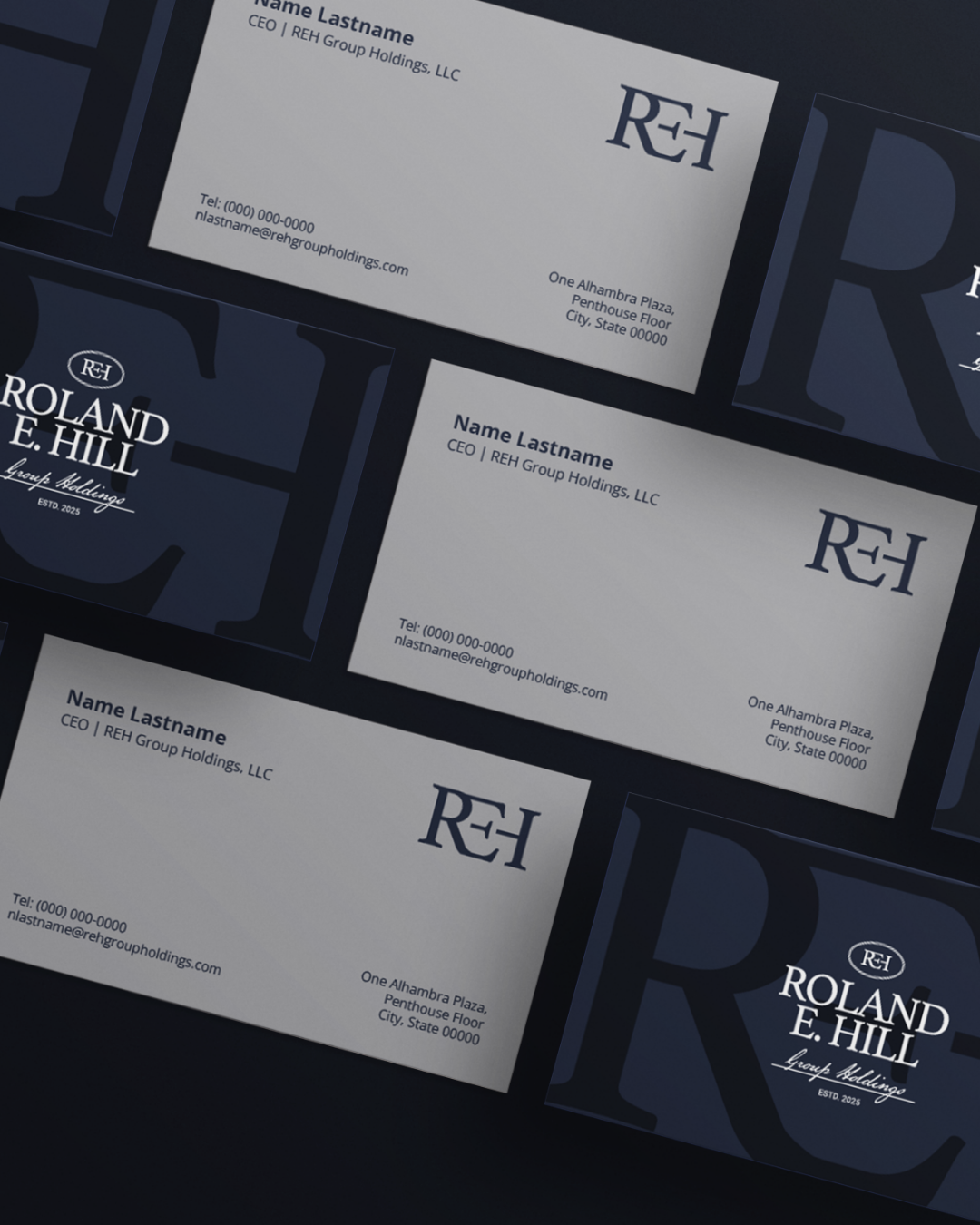 REH Group Holdings Brand Identity | Corporate Holdings and Executive Business Brand