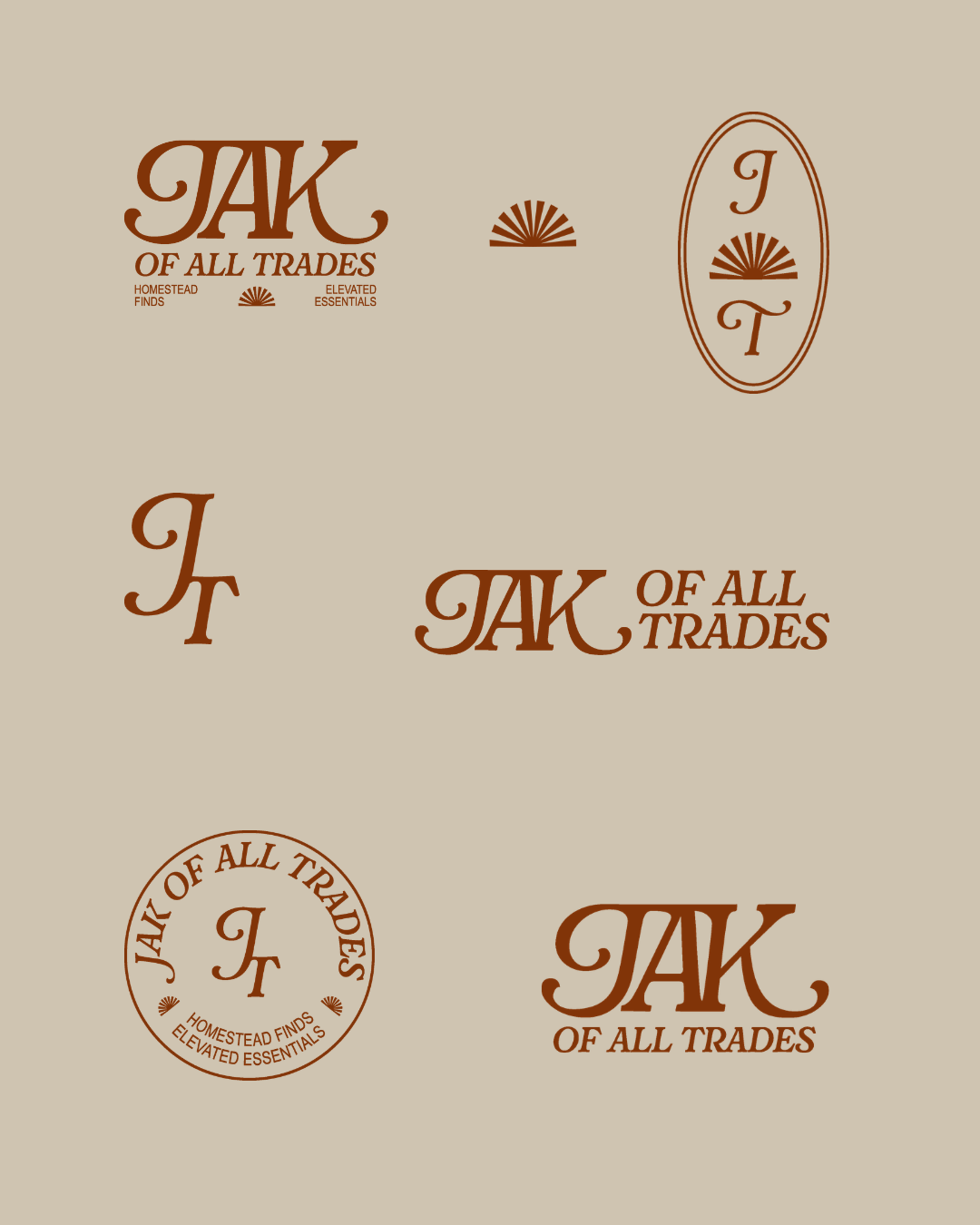 JAK of All Trades Brand Identity | Elevated Home Goods and Lifestyle Brand