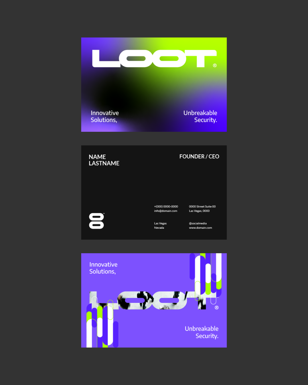 Fintech Brand Identity Design for a Biometric Payment Platform - Business Cards