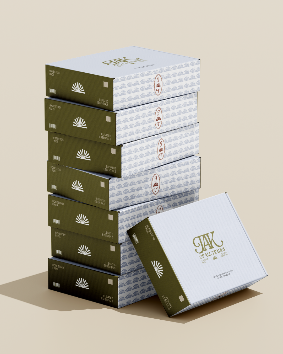 JAK of All Trades Brand Identity | Elevated Home Goods and Lifestyle Brand - Package Design