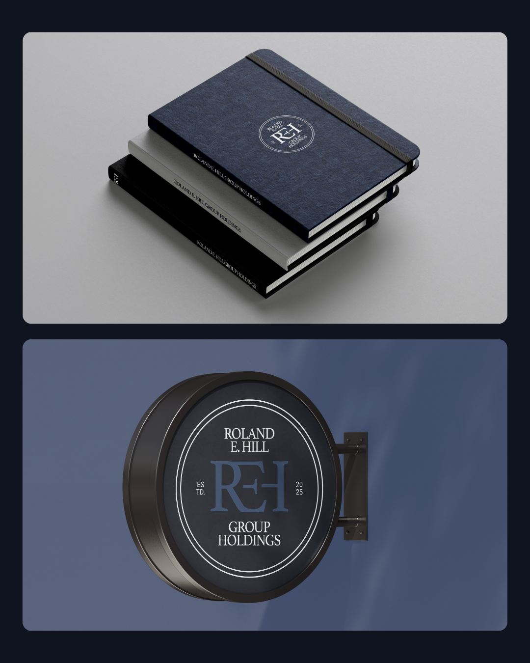 REH Group Holdings Brand Identity | Corporate Holdings and Executive Business Brand