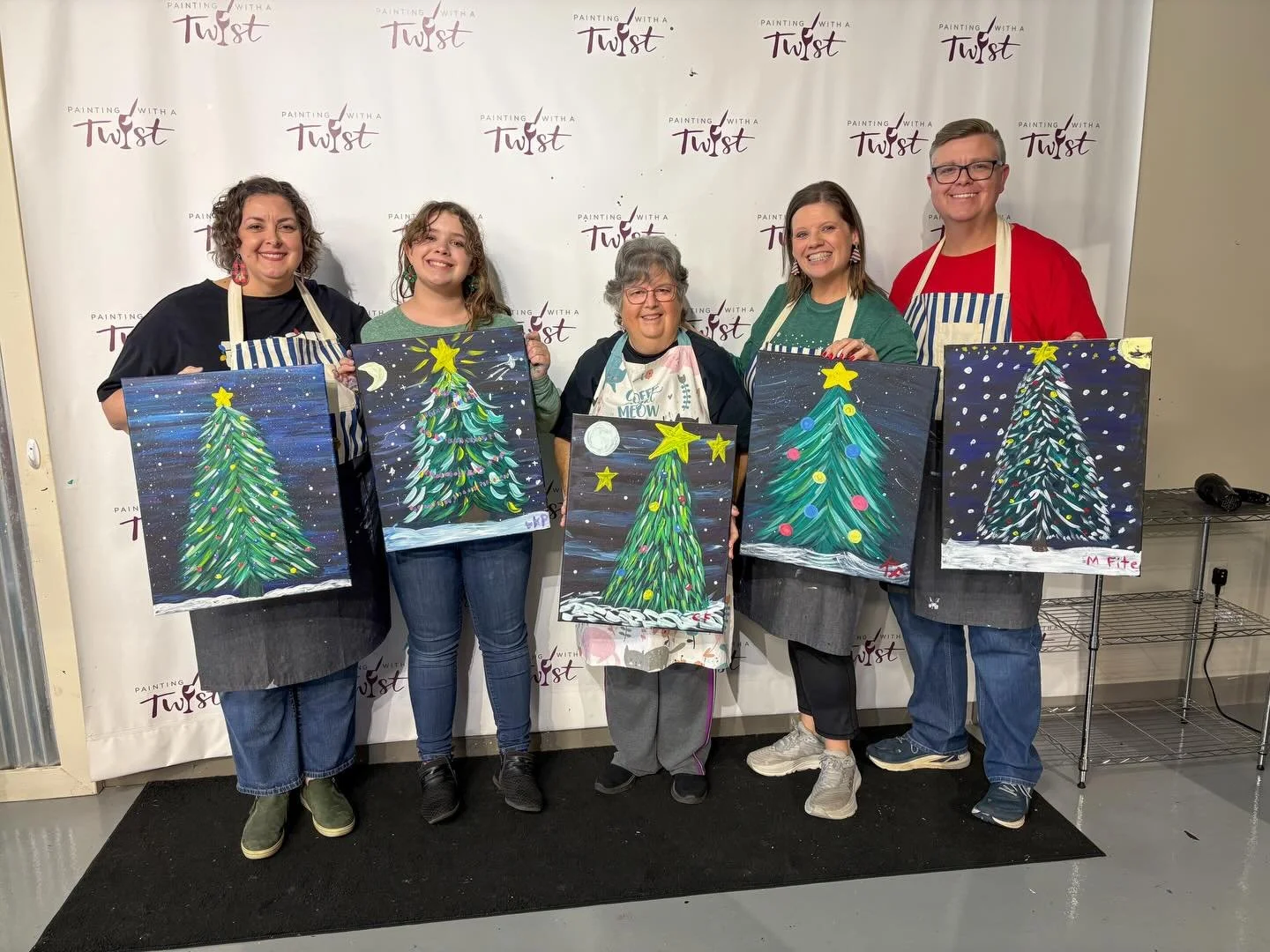 All of our trees are unique, and I see our personalities shining through. 😍🎄❤️