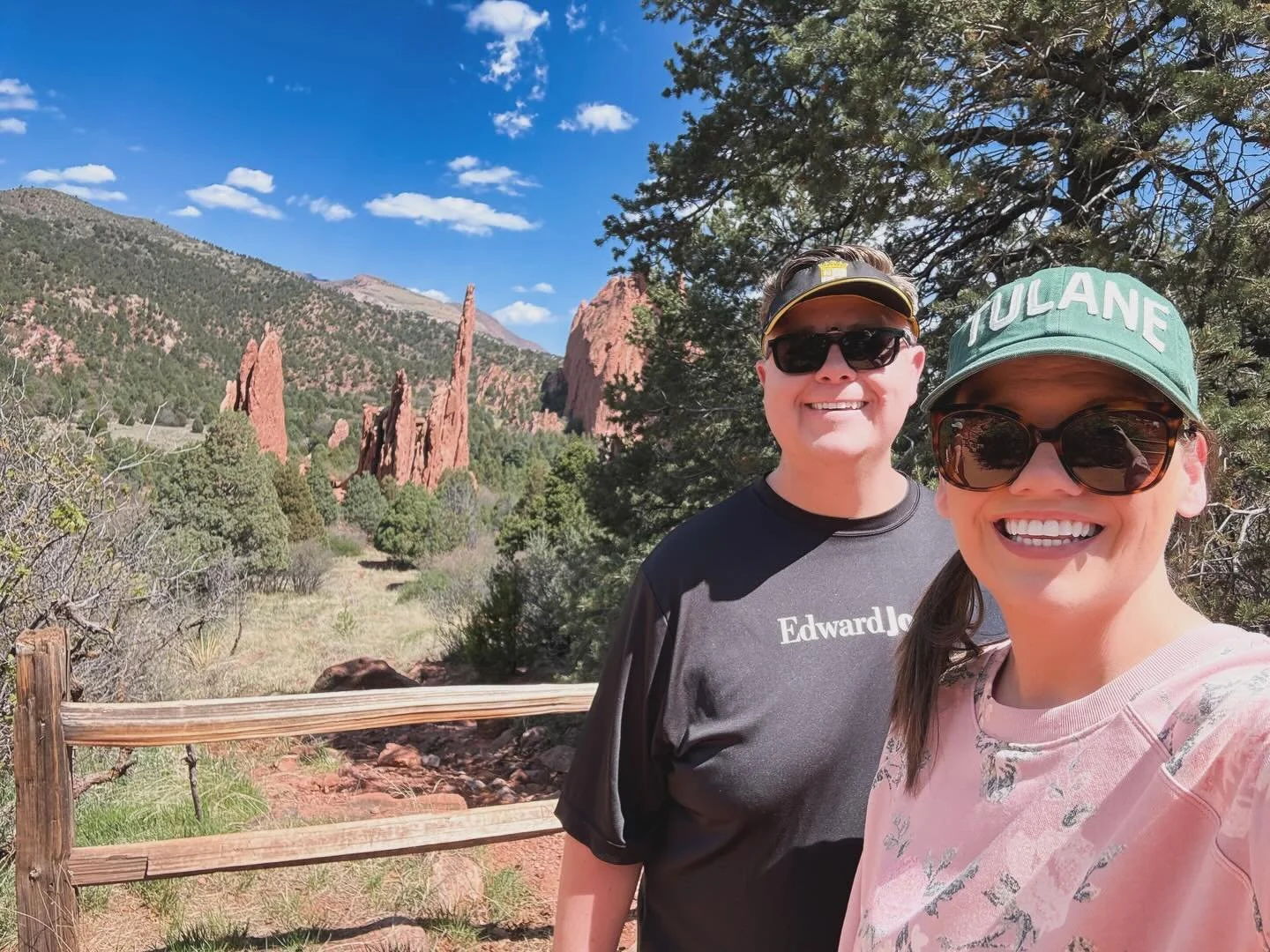 The weather was phenomenal. 🩷🏔️🤩