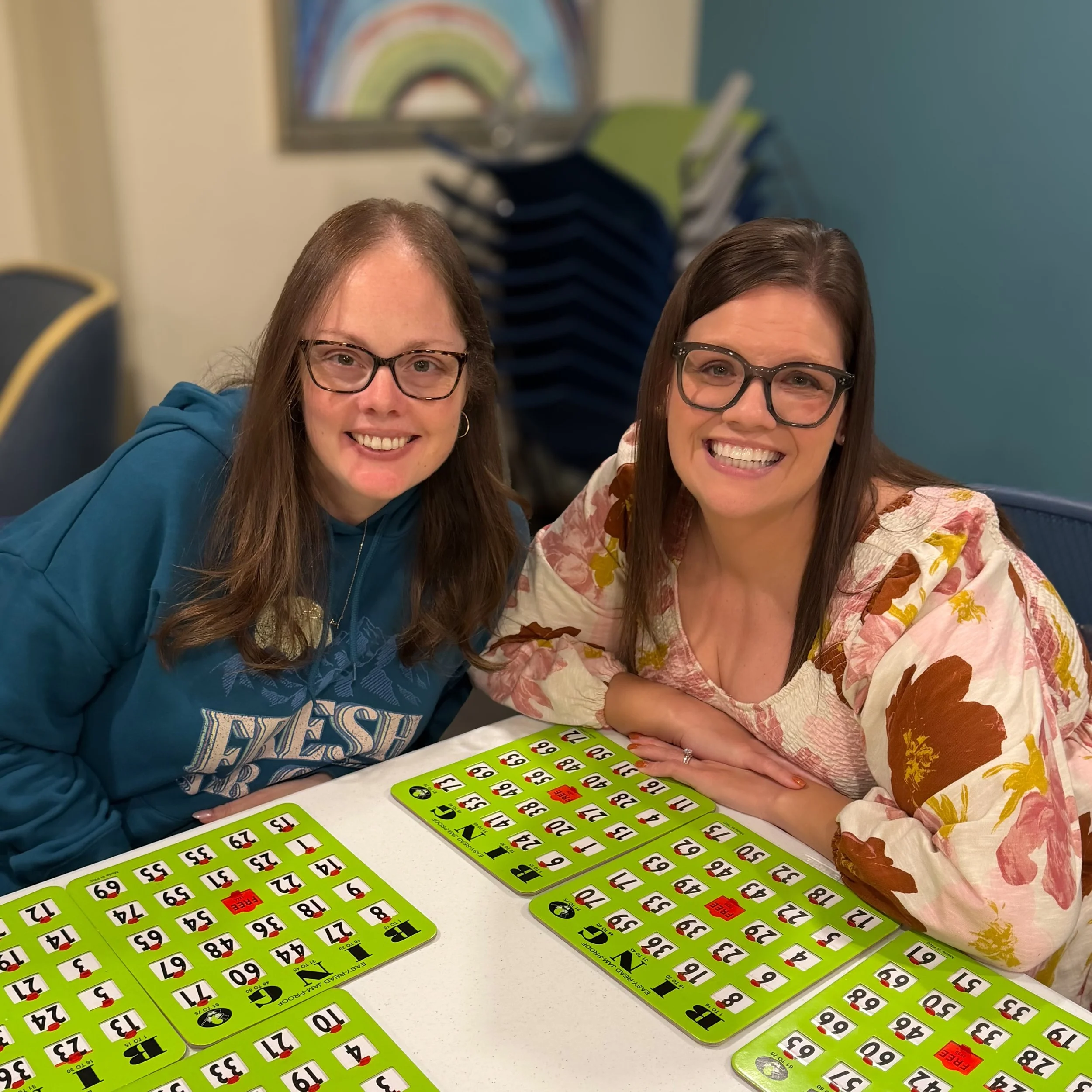 And now we&rsquo;re celebrating Mom&rsquo;s birthday by playing bingo with her. 🤩😅