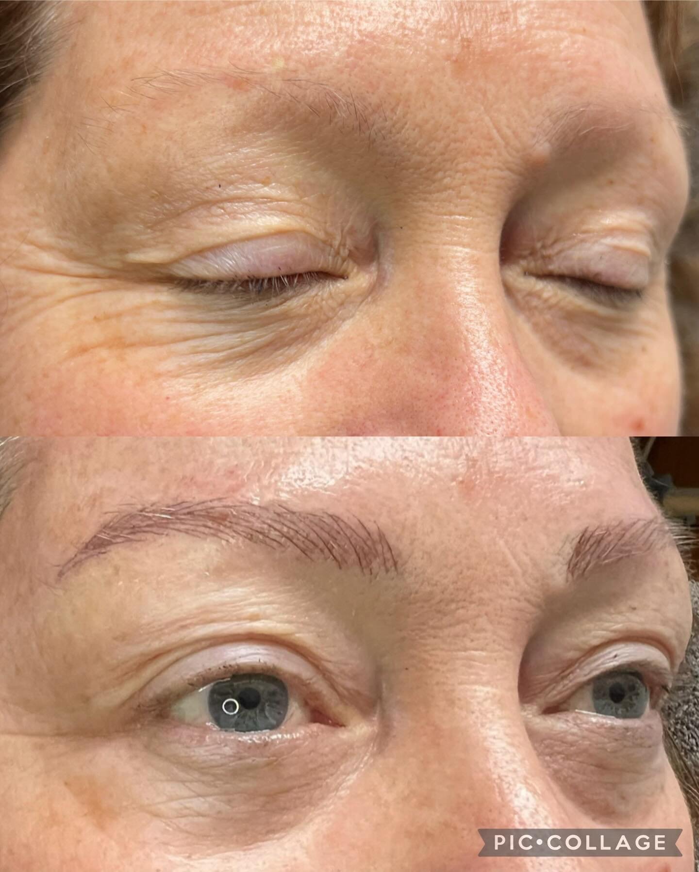 Check out this client&rsquo;s stunning transformation with our subtle microblading technique! She wanted a natural look and are over the moon with the results! 😍 #SubtleBrows #happyclients #SemiPermanentMakeup Check out this client&rsquo;s stunning 