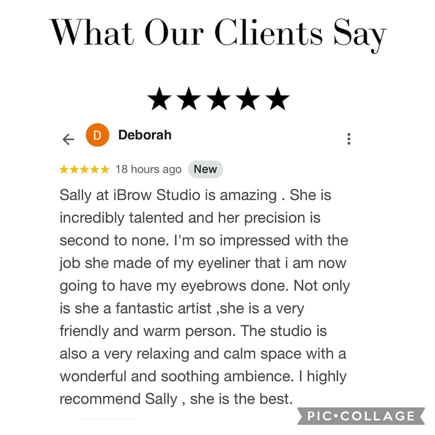 Reading this beautiful review from the wonderful Deborah truly made my day. 🥹 I am so incredibly grateful to have clients like you who trust me with their beauty and take the time to share their experience. This means the world to me. Thank you for 