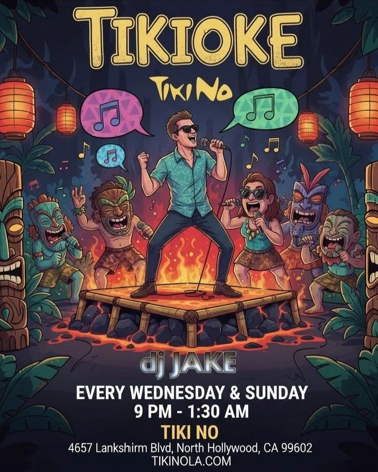 DJ Jake in North Hollywood for karaoke at Tiki No 