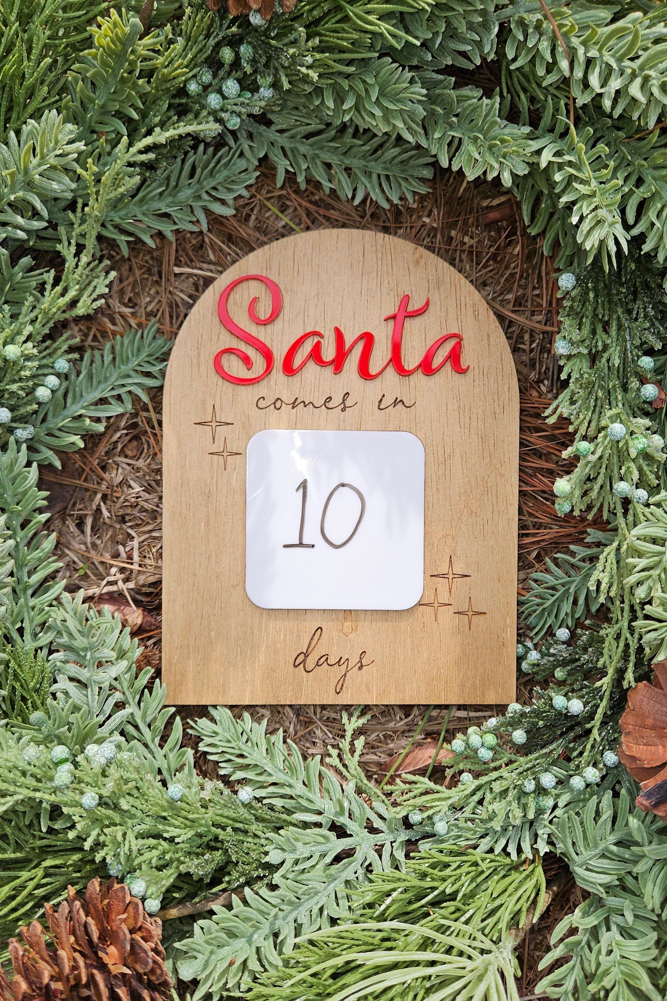 ERASABLE 3D CHRISTMAS COUNTDOWN SIGN