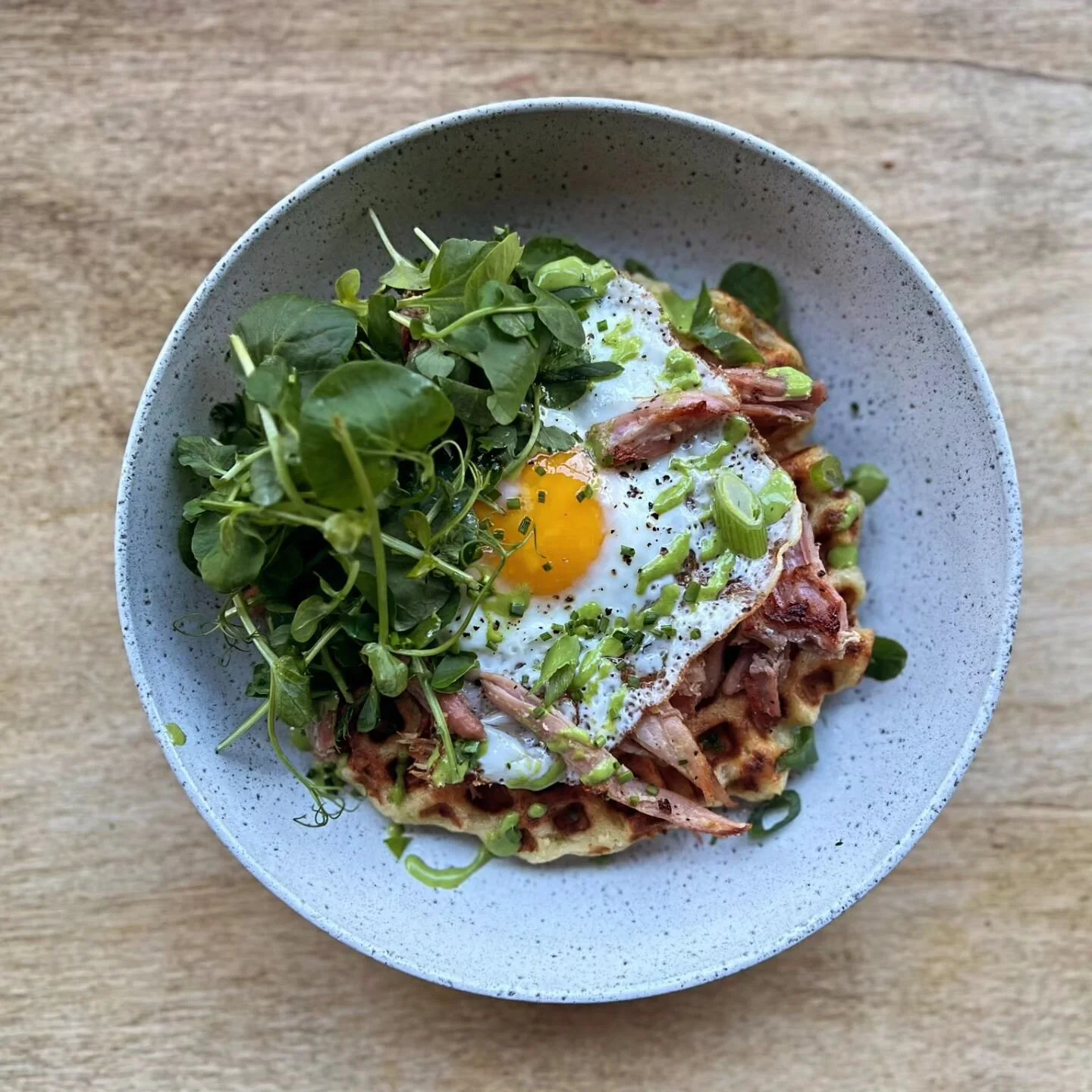 🌟 New Dish! 🌟

Potato Bread Waffle with Ham, Egg and Parsley Sauce!

Come get it this weekend!
