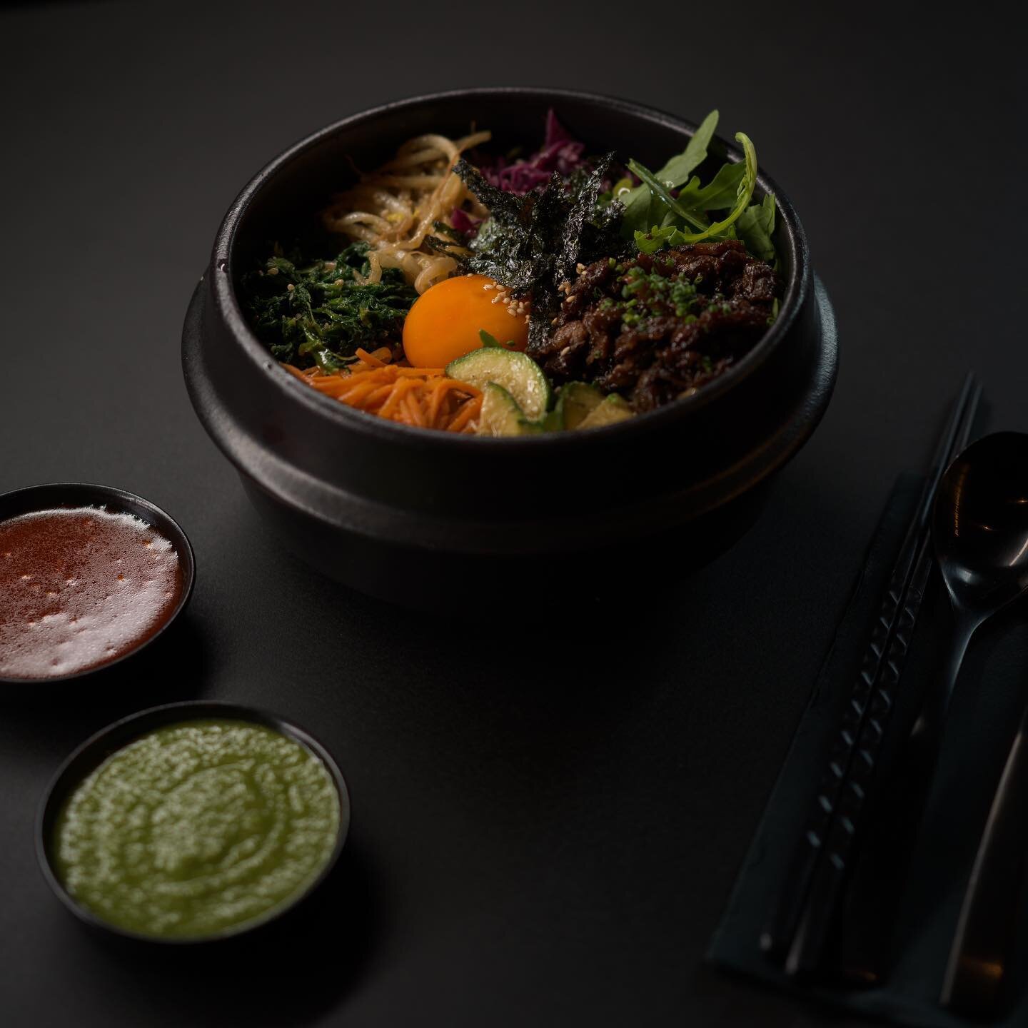 Bibimpark ~ mix it Park Style 

The traditional bibimbap existed even 15 hundred years BC.

Our interpretation :
mix in fresh ingredients and some homemade fermented sauce .

Only Available during lunchtime -
12:00-14:30 pm 

#harmony #tastetherainbo
