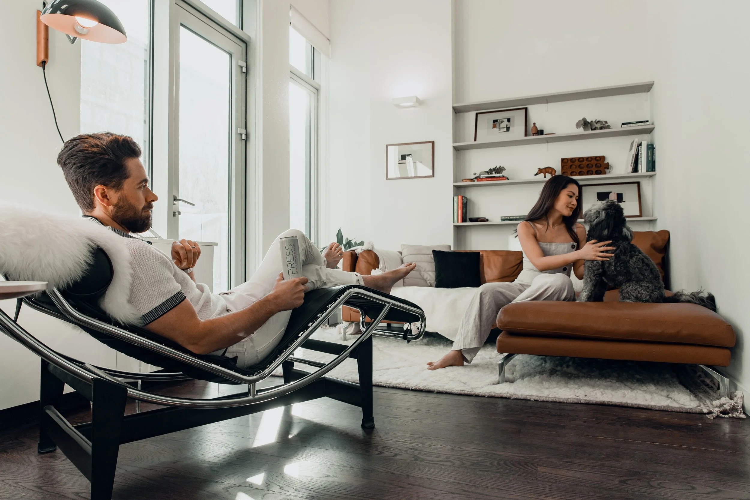 couple in a relaxed home setting working through relationship dynamics together