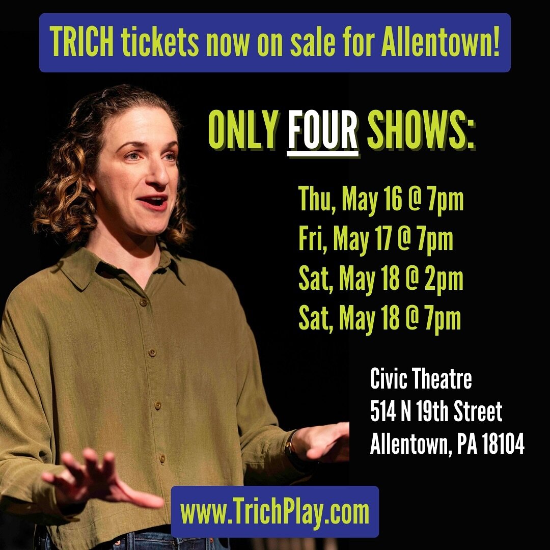Guess what? Tickets for Allentown are live! 🎉 Join us at @civictheatre May 16-18. Four performances only! Link in bio 🎟️ 

📸: @smphotosnj