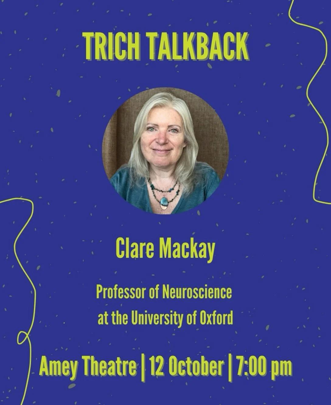 @thetrichprof is the reason we&rsquo;re in the UK in the first place. Clare reached out back in January to see if we could find a way to bring TRICH to the UK BFRB Conference&mdash;and THEN connected us with @ameytheatre!

We&rsquo;re thrilled to hav
