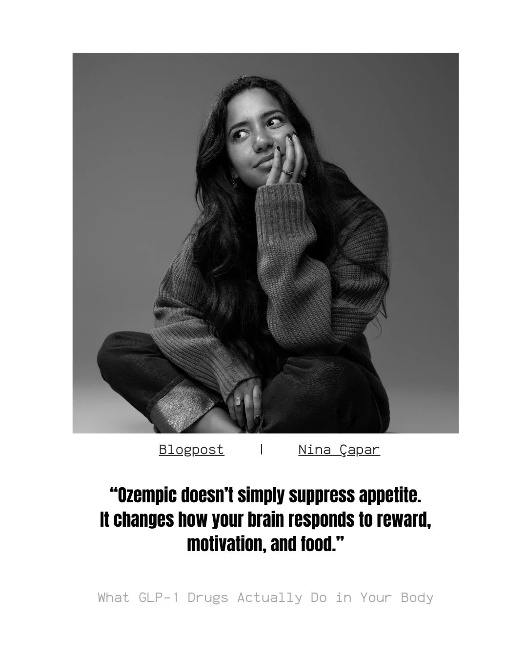 GLP-1 receptor agonists such as semaglutide (Ozempic, Wegovy) have become widely known for their effects on appetite and weight loss.

But their mechanism of action is much broader.

GLP-1 is a hormone naturally released by the gut after meals. It pl