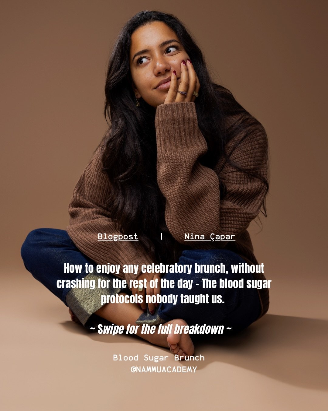 The brunch crash is not about eating too much. It&rsquo;s about what you&rsquo;re unknowingly doing to your blood sugar before noon. 🥂

Swipe for 5 practical protocols that let you enjoy any celebratory brunch &mdash; the food, the drinks, the whole