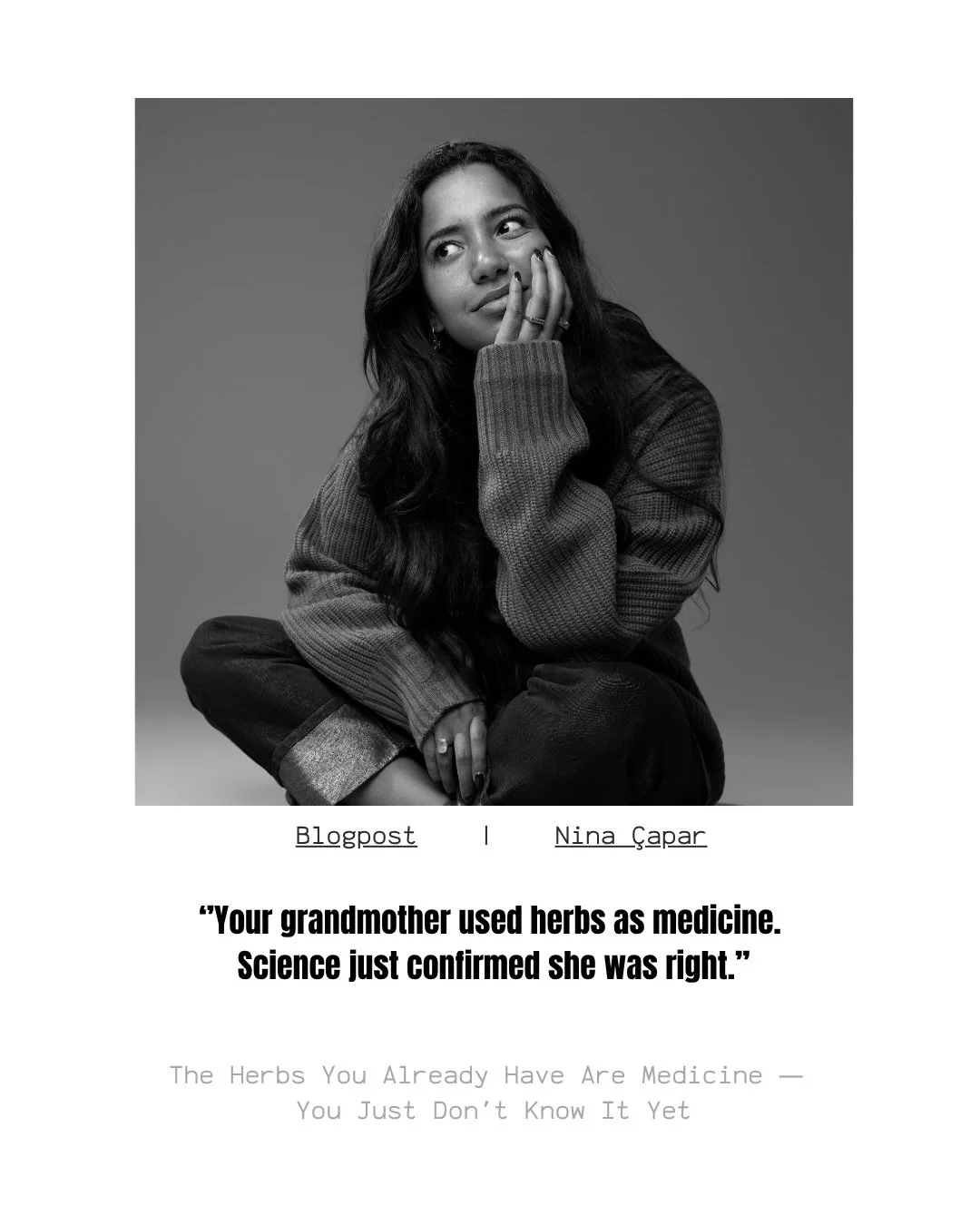 Our grandparents were right all along. 

I grew up with my grandfather&rsquo;s garden, where from almost miles away I could already smell the herbs, spices, fruits, and vegetables greeting me when we would visit. That garden is no longer there, but i