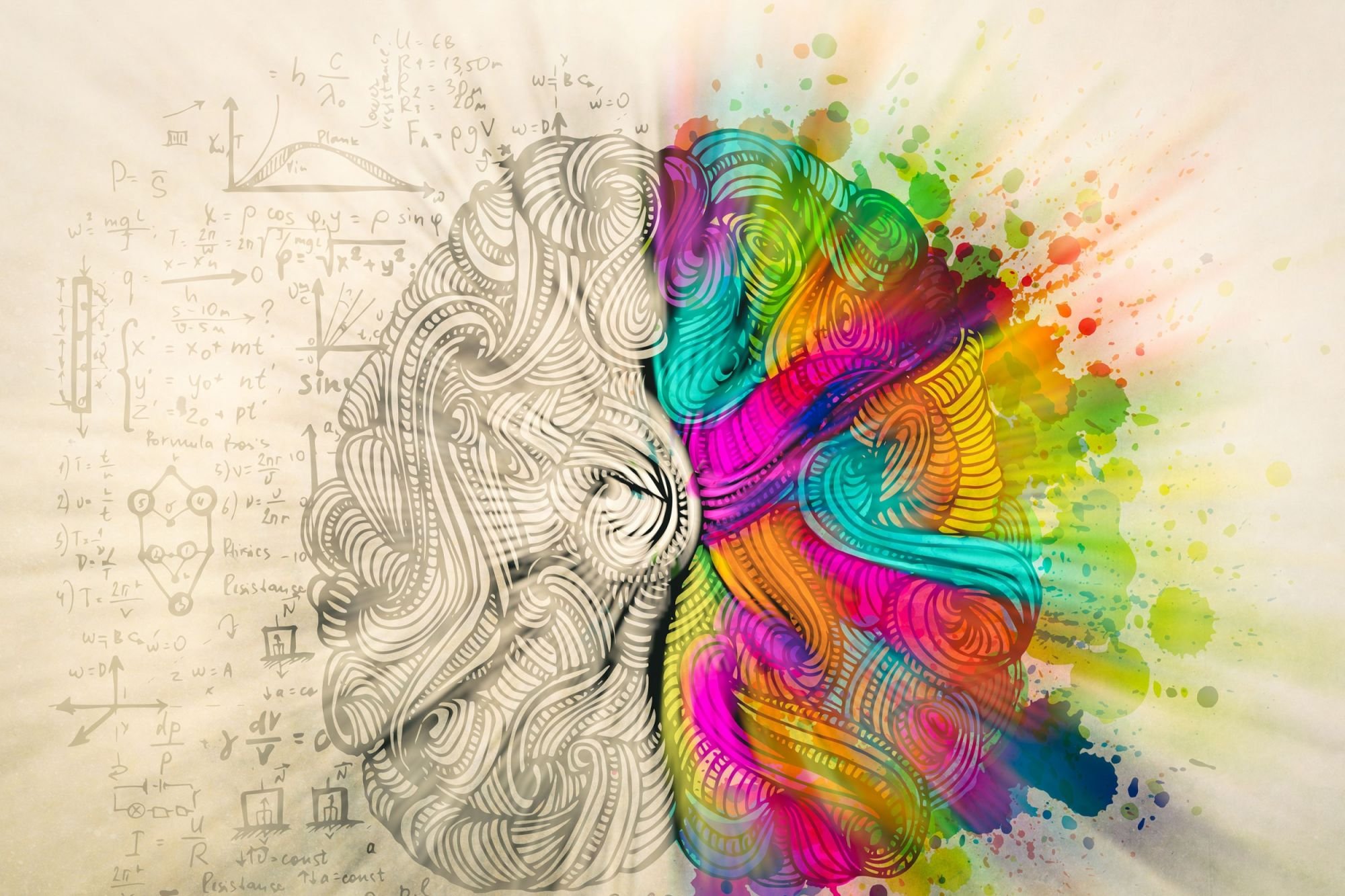 To the left…brain