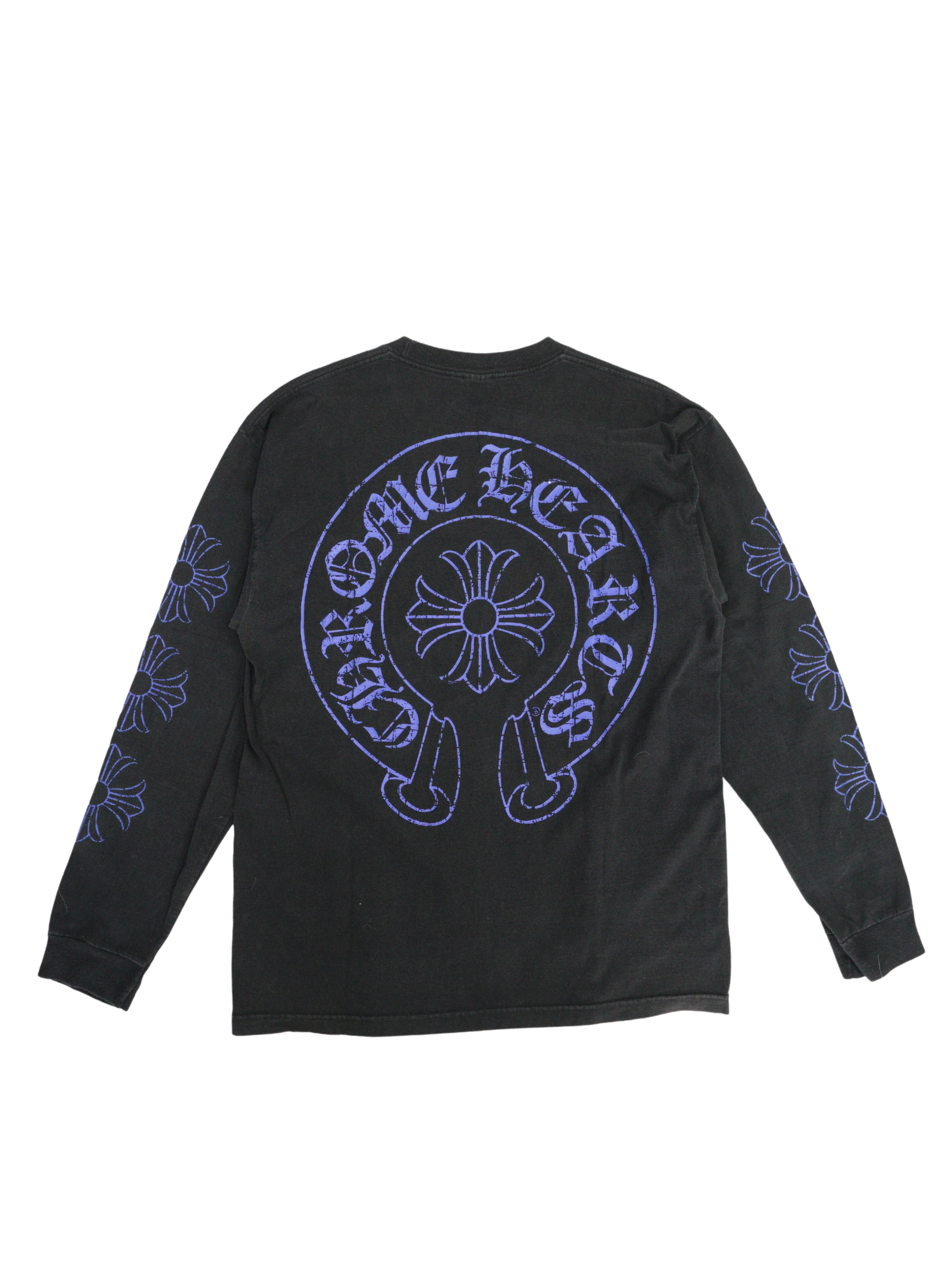 Chrome Hearts Vintage Blue Horseshoe Plus LS Tee - XL